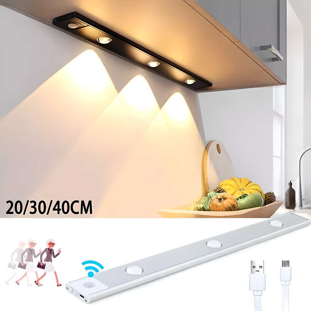 LED Motion Sensor Cabinet Light With USB Rechargeable