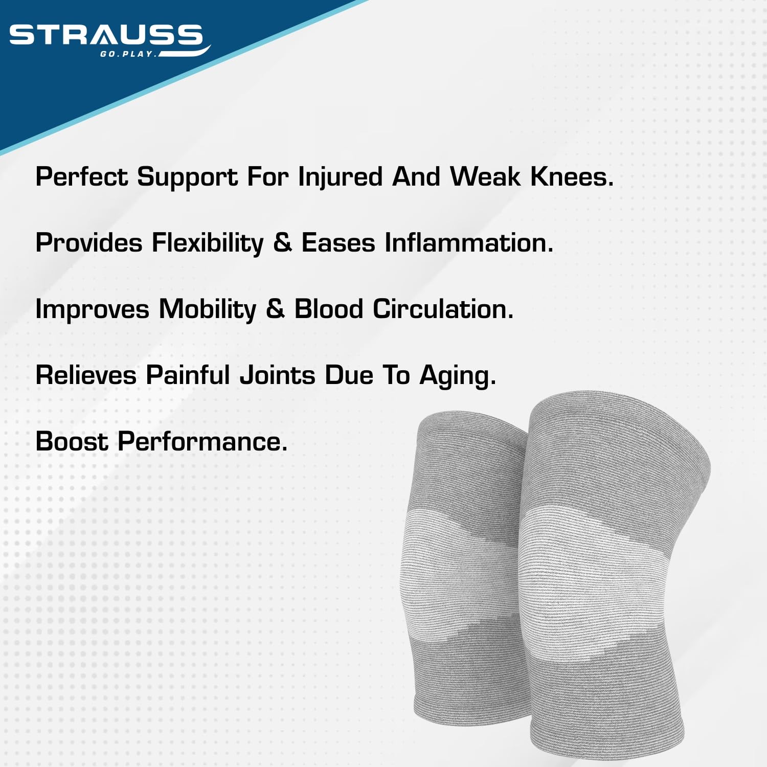 Knee Cap Medium Grey Color Knee Support For Men & Women Knee Braces For Sports