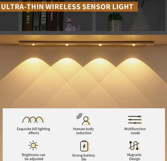 LED Motion Sensor Cabinet Light With USB Rechargeable